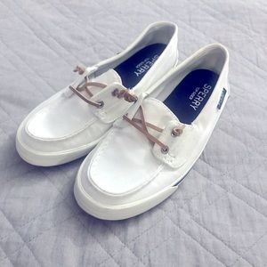 Sperry Top Sider-White-Size 8- Only worn once.